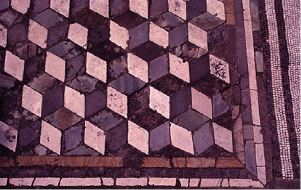 Figura 1. Mosaico descubierto en los pisos de la ciudad de Pompeya.