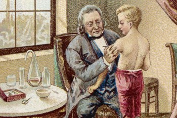 Edward Jenner, a la izquierda, pionero en el desarrollo de la vacuna contra la viruela. 