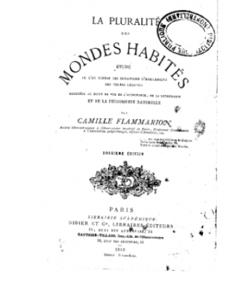 Figura 3. Camille Flammarion. “La pluralité des mondes habités”