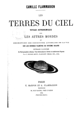 Figura 2. “Les terres du ciel” de C. Flammarion (1884)