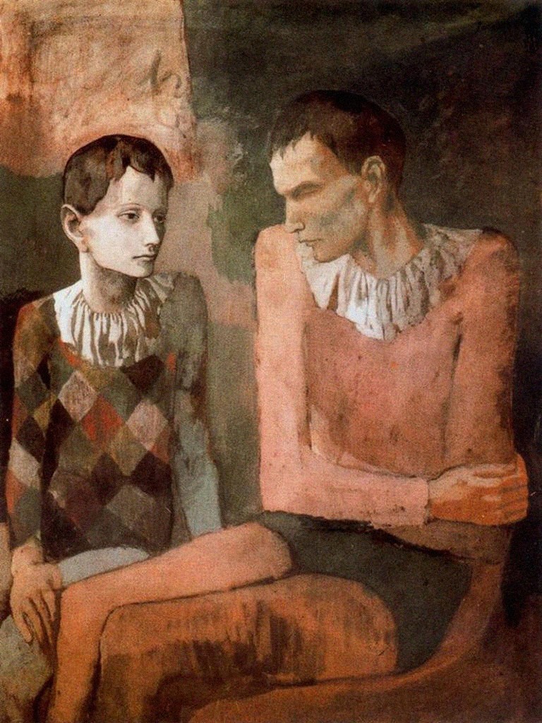 Picasso - Acróbata y joven arlequín (etapa rosa)