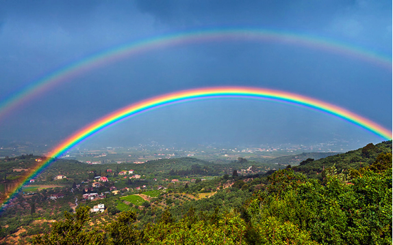 Figura 1. Doble arco iris [1].