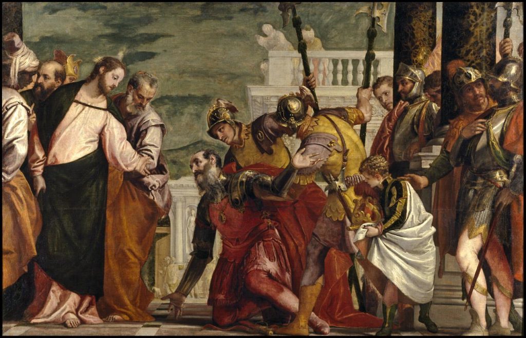 Jesús y el centurión. Paolo Caliari