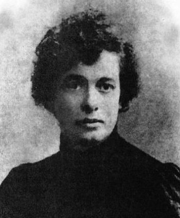 Adela Zamudio a principios del siglo XX.